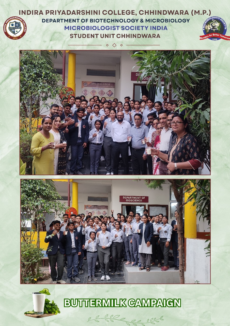 "Indira Priyadarshini College, Chhindwara Promotes Buttermilk as a Refreshing and Healthy Summer Alternative!"